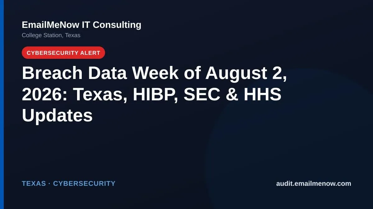 Multi-source breach data week of August 2, 2026