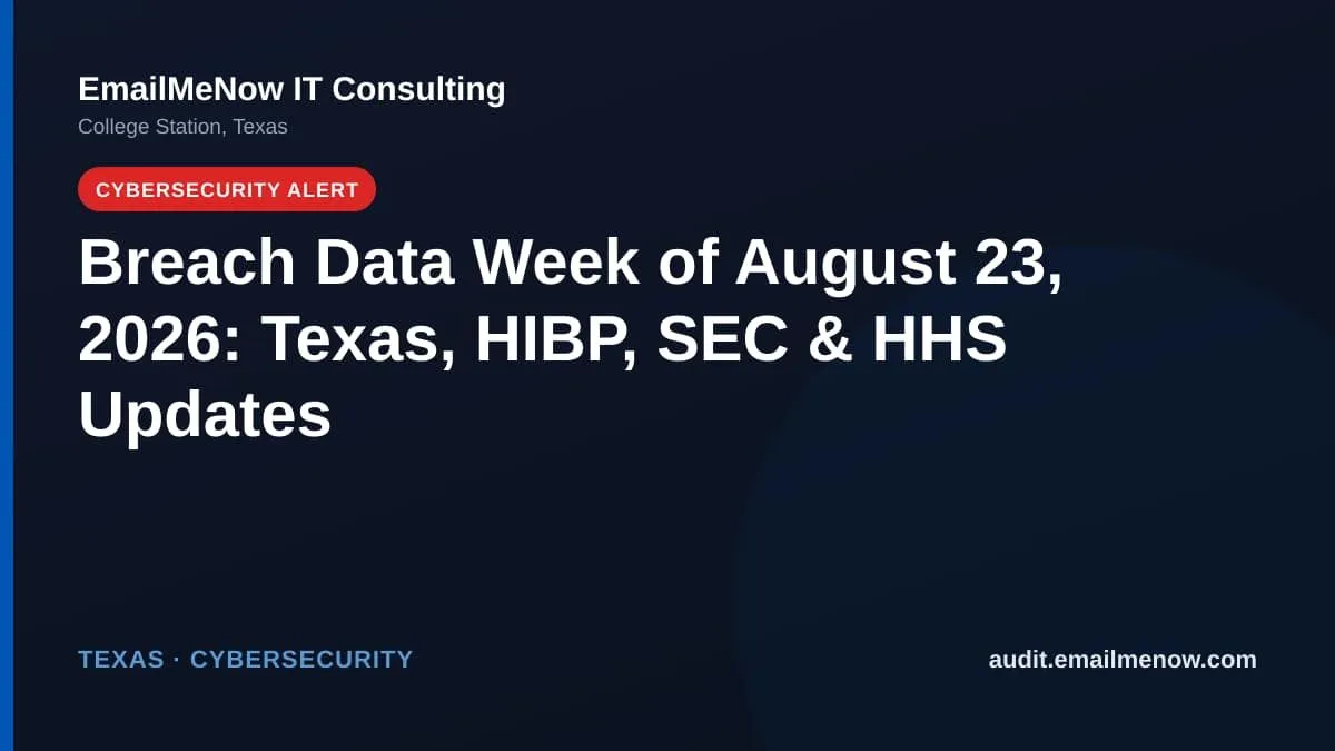 Multi-source breach data week of August 23, 2026