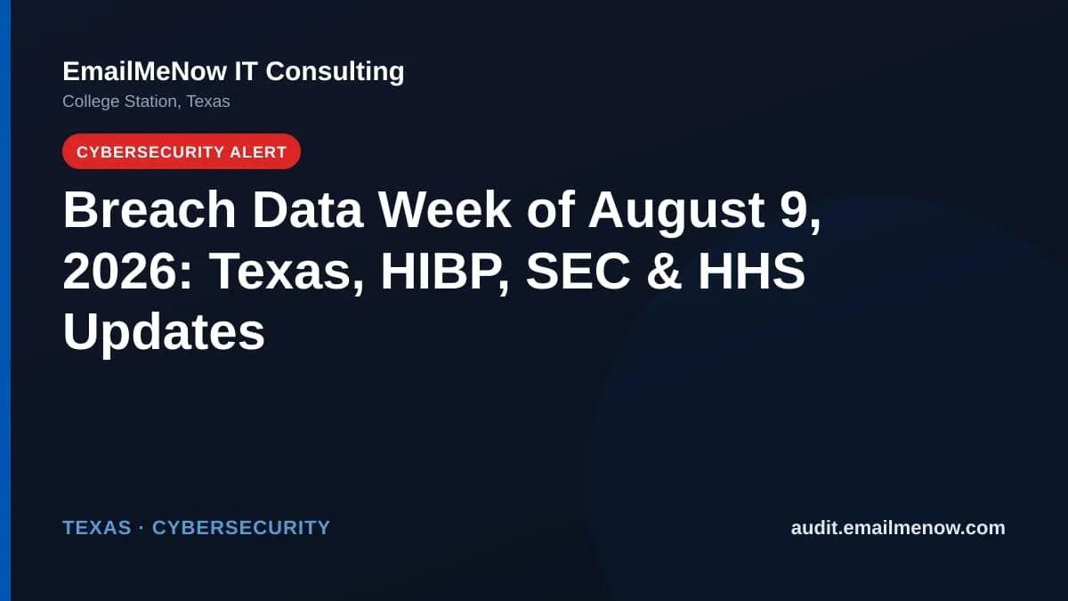 Multi-source breach data week of August 9, 2026