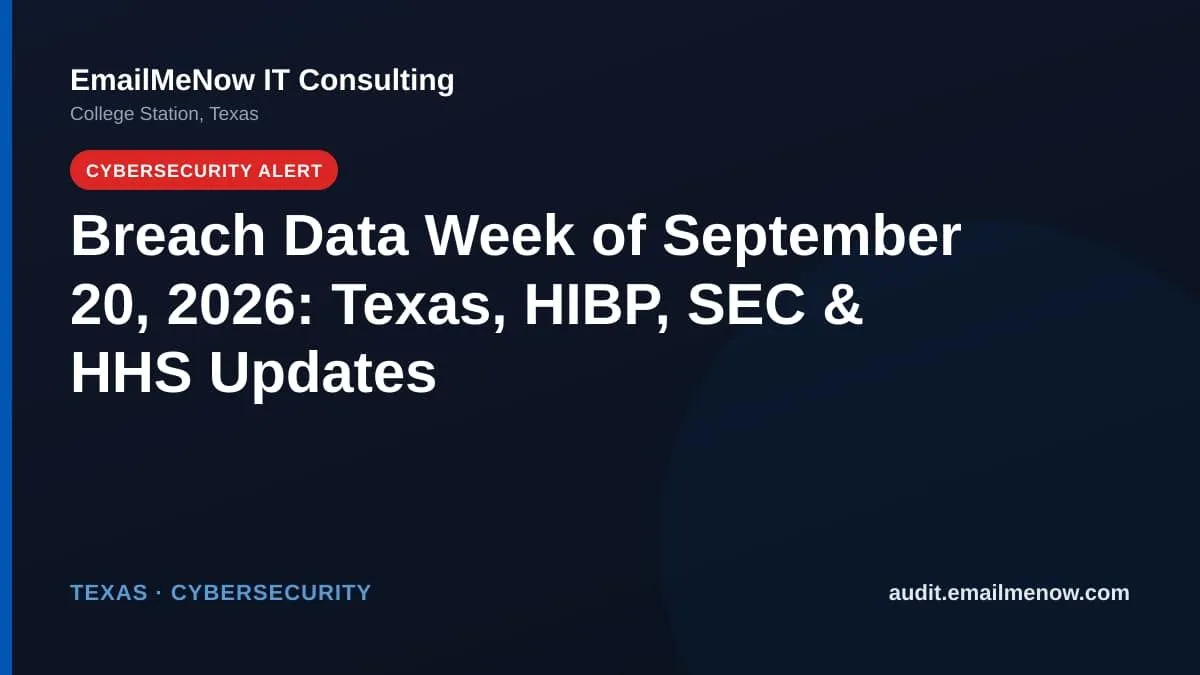 Multi-source breach data week of September 20, 2026