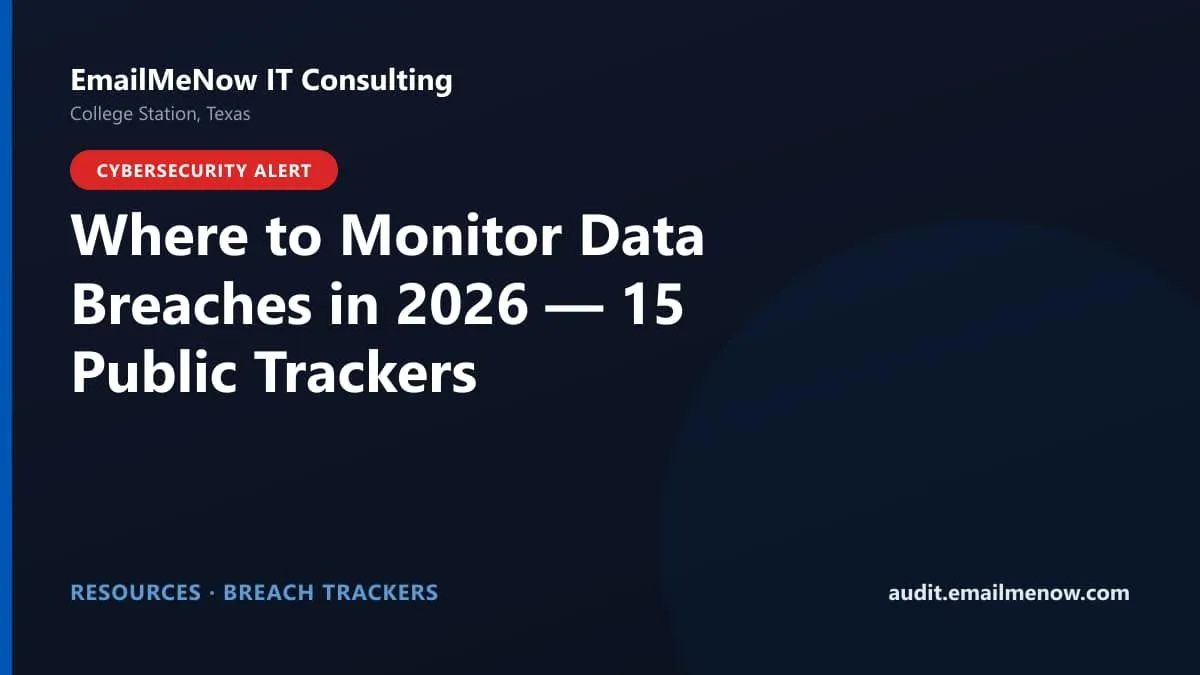 Guide to public data breach monitoring resources and alert feeds