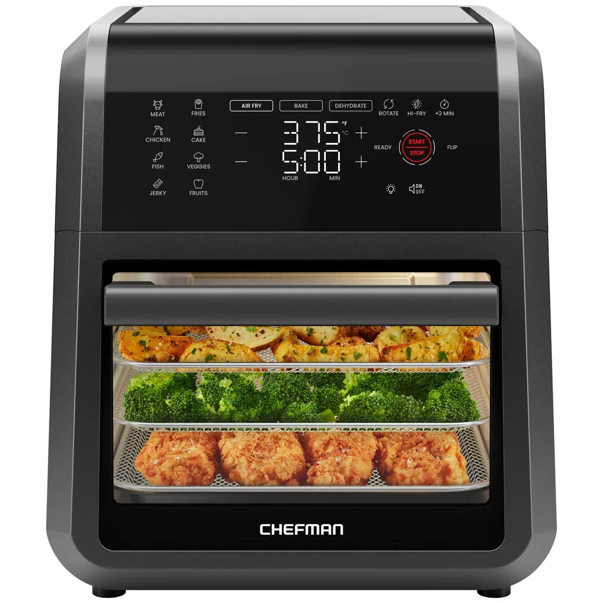 Chefman 6-in-1 multifunctional air fryer oven model RJ38-RDO-V12