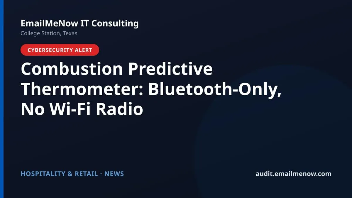 Combustion Predictive Thermometer Bluetooth