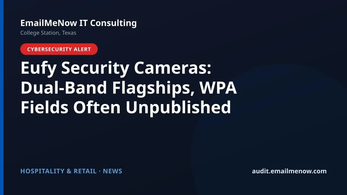 Eufy security camera Wi-Fi
