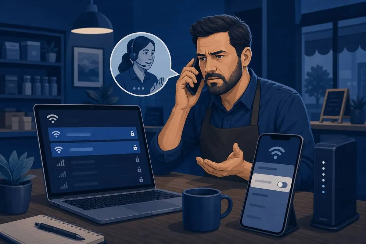 Illustration: user disabled ISP hotspot in mobile app but scanner still detects xfinitywifi broadcasting