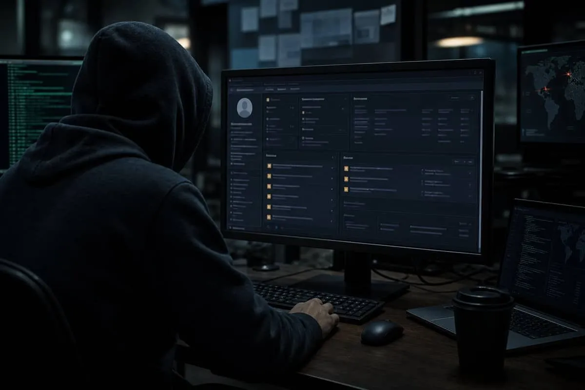 Illustration: attacker viewing customer support records in Salesforce CRM