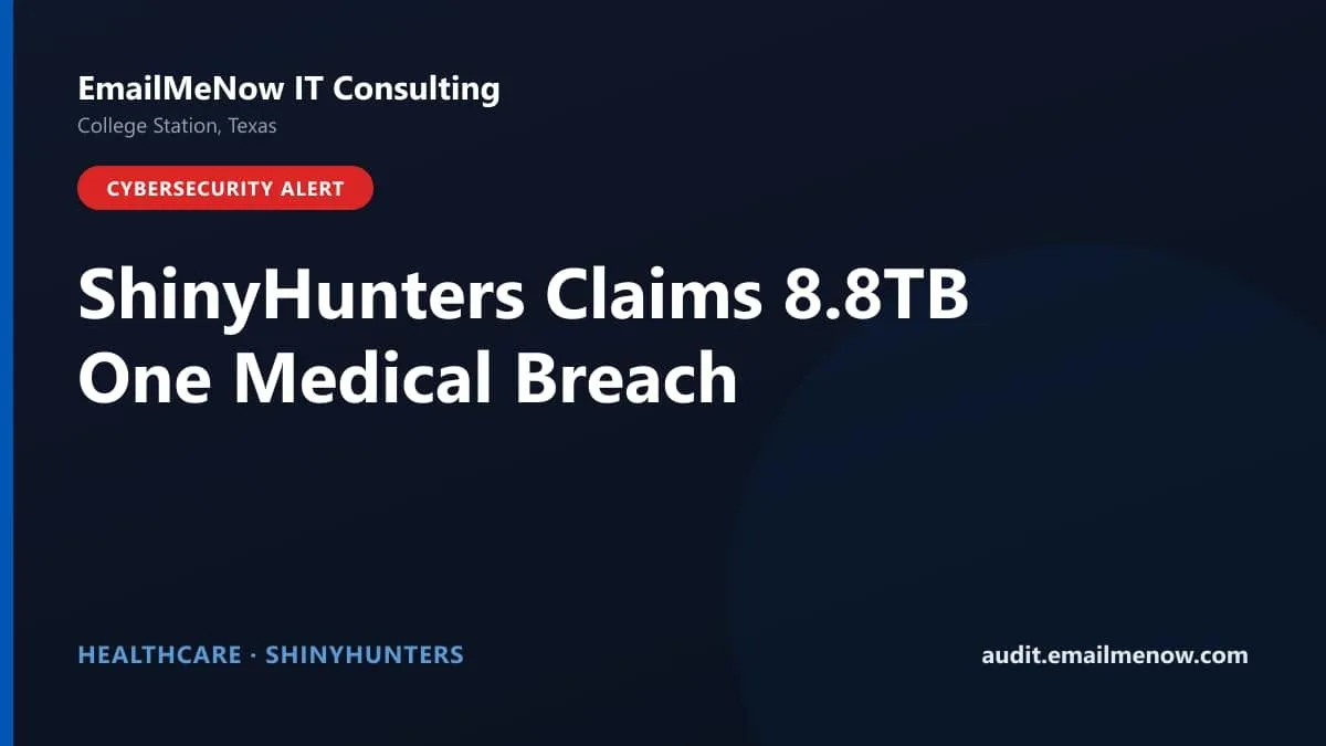 One Medical healthcare data breach claim by ShinyHunters extortion group