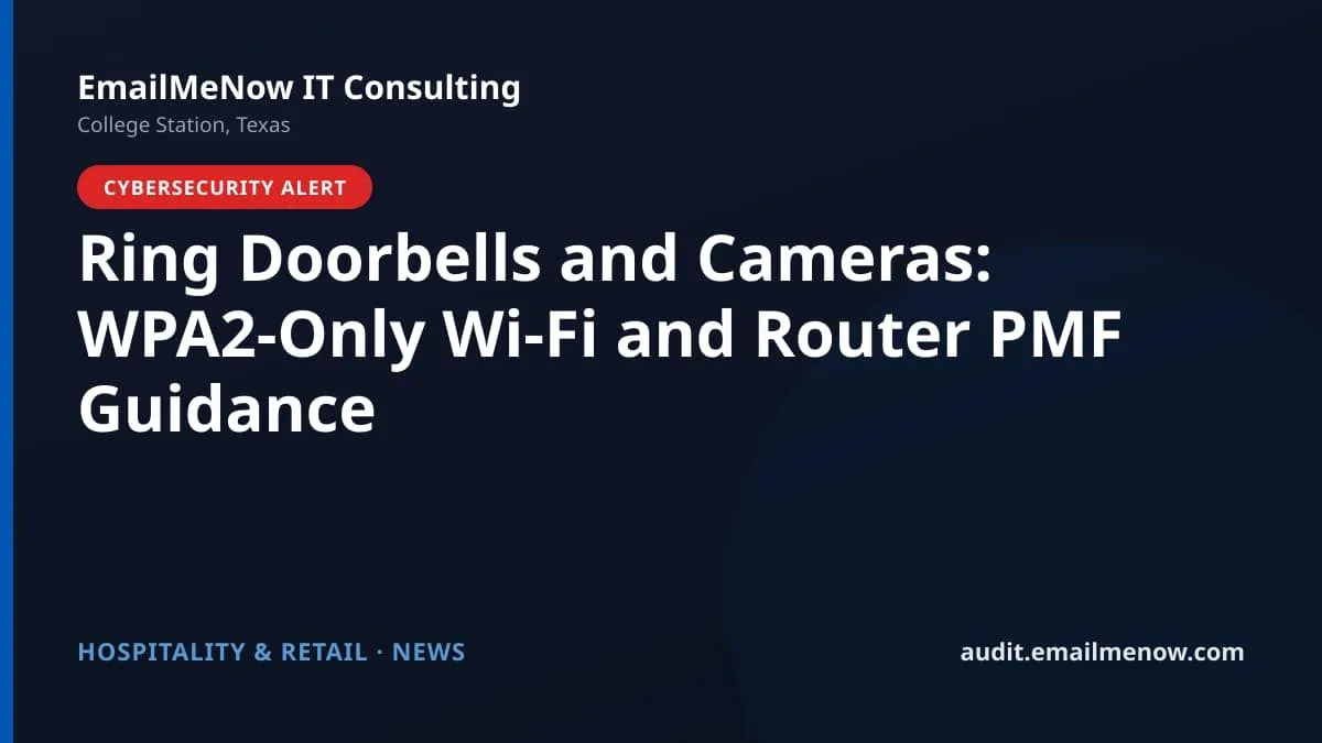 Ring doorbell with Wi-Fi security glow