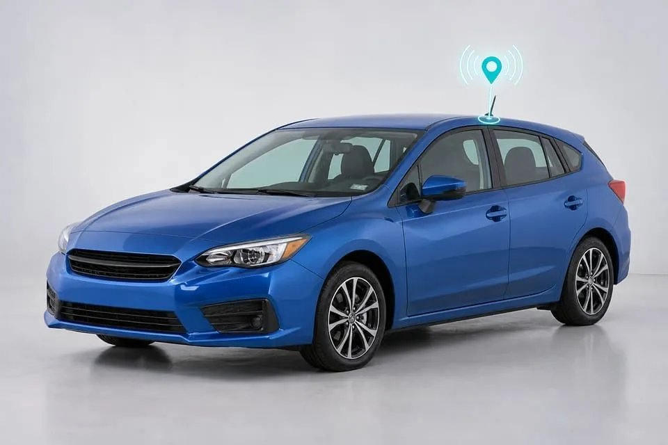 Representative Subaru Impreza-style hatchback used as the STARLINK research proof-of-concept class