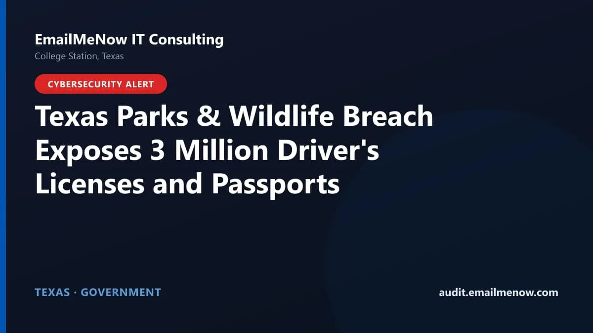 Texas government data breach affecting driver's licenses and passports