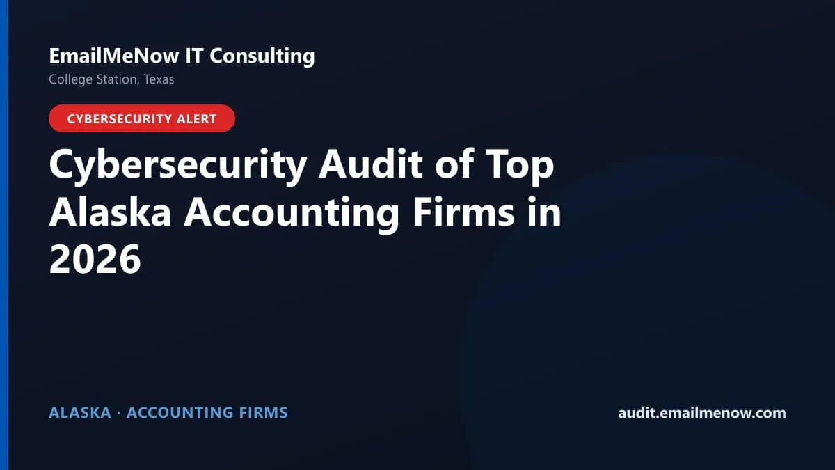 Digital audit dashboard with a Alaska state map showing cybersecurity scores of major Alaska accounting firms