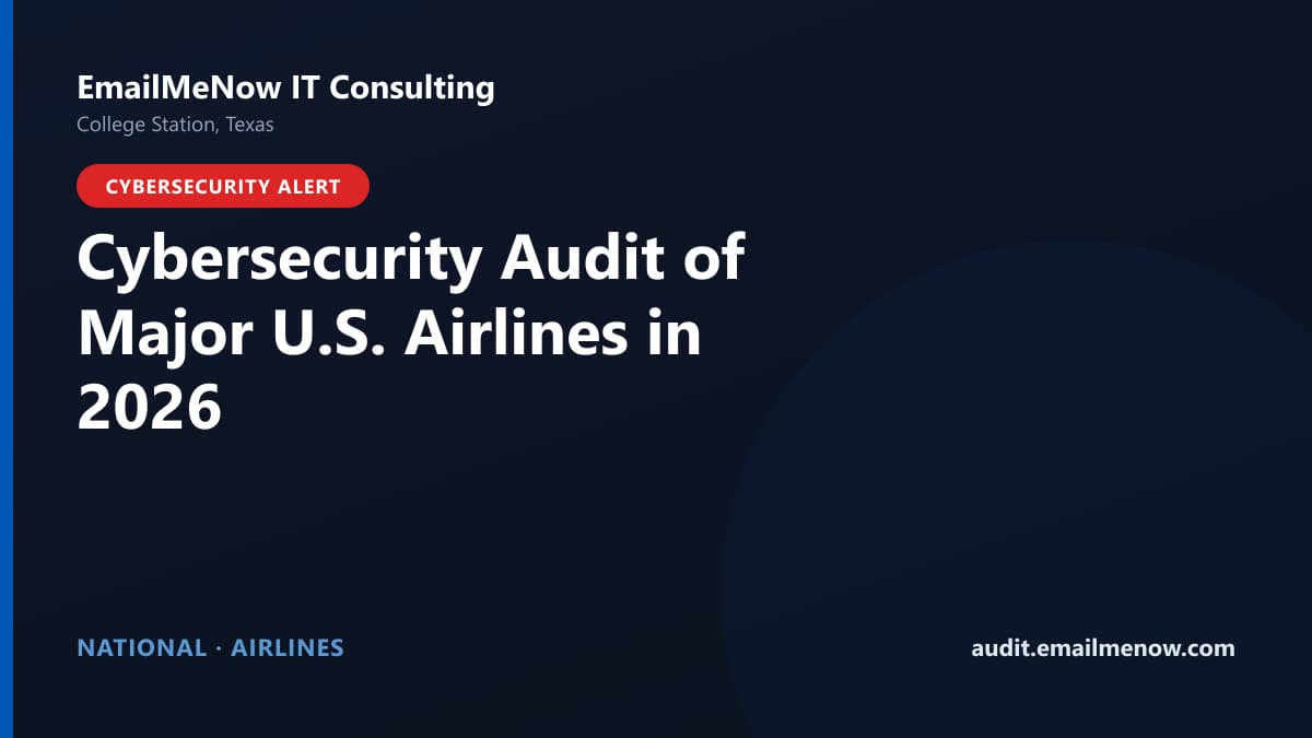Digital audit dashboard with a United States map showing cybersecurity scores of airlines