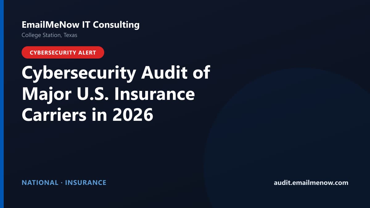 Digital audit dashboard with a United States map showing cybersecurity scores of insurance carriers