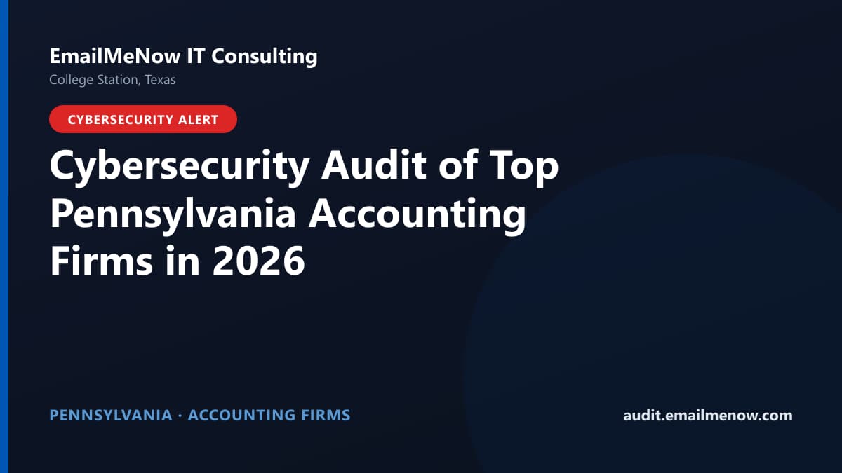 Digital audit dashboard with a Pennsylvania state map showing cybersecurity scores of major Pennsylvania accounting firms